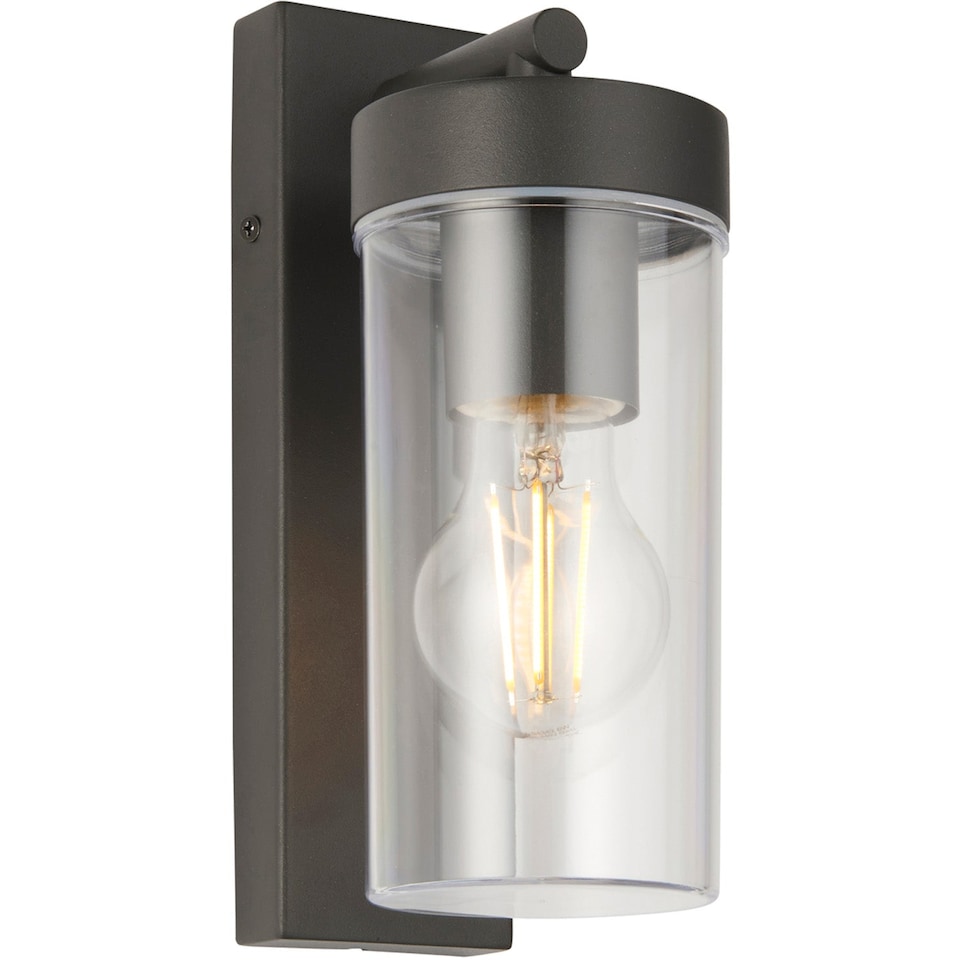 image 1 of 4 PACK Modern Outdoor IP44 Wall Lantern Light - 15W E27 GLS LED - Dimmable