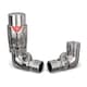 image 1 of Talus Flair - Chrome Thermostatic Radiator Valve & Lockshield Corner 10mm