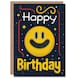 image 1 of Smiley Face Retro Video Game Style Kids Child Birthday Card