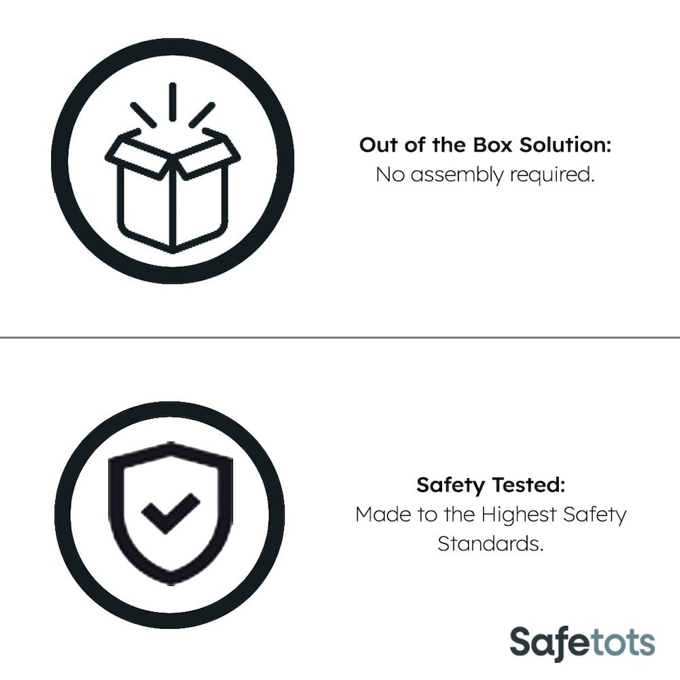 image 1 of Safetots Extra Wide Extra Tall Wooden Bed Guard, Natural, 60cm High x 140cm Wide, Toddler Bedrail for Safety