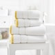 image 4 of Delamere Zero-Twist Luxury Cotton Towels – Ultra-Soft, Absorbent & Stylish White | Turquoise | Bath sheet