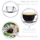 image 2 of Argon Tableware 4 Piece Glass Espresso Cup & Saucer Set - 60ml - Pack of 2