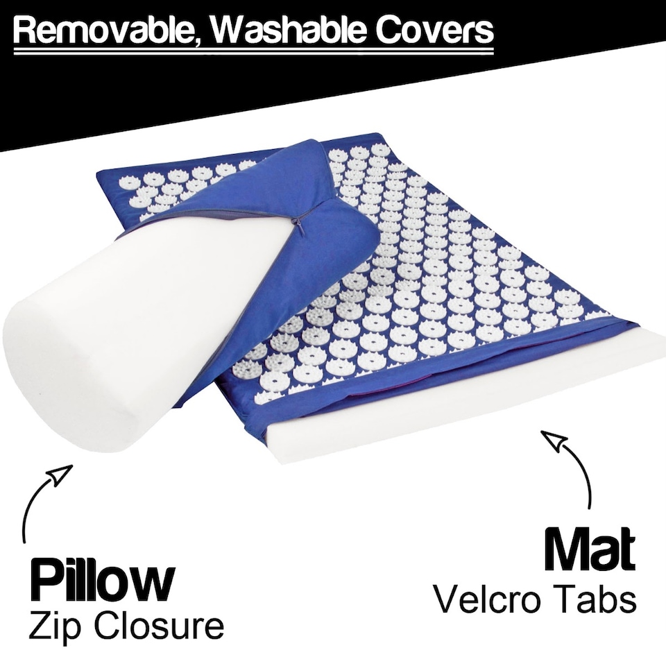 image 1 of Komodo Acupressure Mat, Pillow and Ball Set - Blue