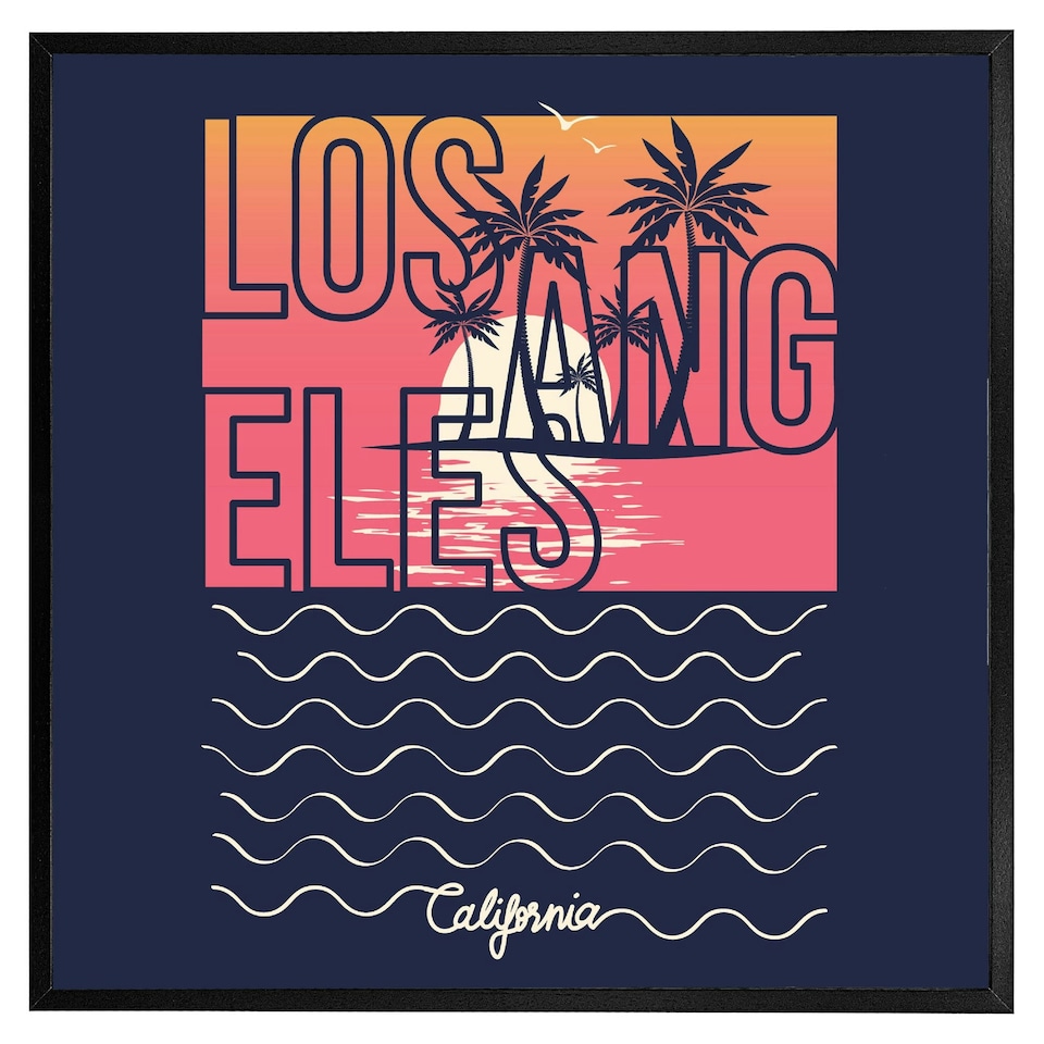 image 1 of Los angeles sunset (Picutre Frame) Brown | Oak | XS