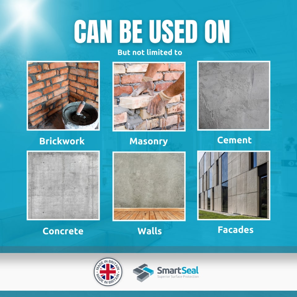image 1 of Brick Sealer and Waterproofer, (Smartseal), Water Proofer and Damp Proofer, Breathable, 10 Year Protection, 25L