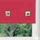 image 2 of 120cm Red Square Eyelet Edge Roller Blind