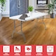 image 6 of 5ft Folding Table Trestle Camping Party Picnic BBQ Stall Garden Indoor Outdoor | White