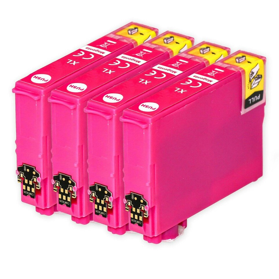 image 1 of 4x Compatible Epson 29XL Magenta Ink Cartridges | Pink | XL | 4