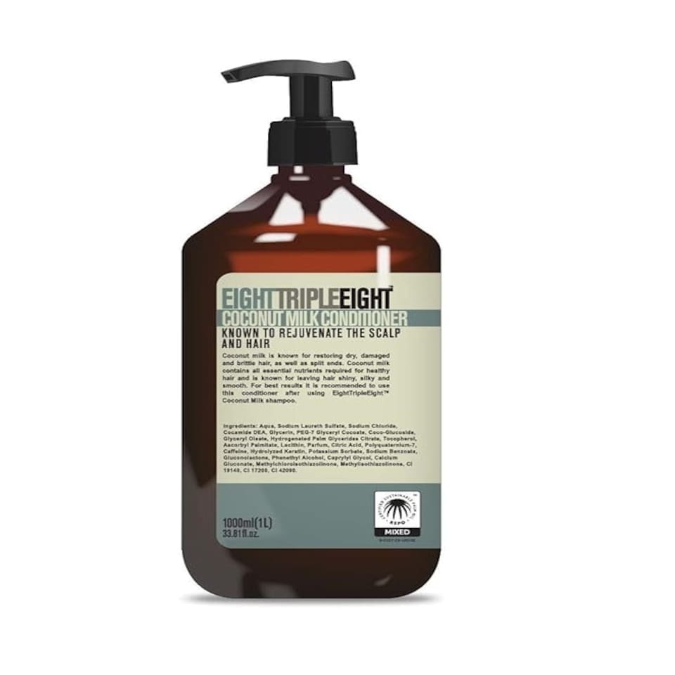image 1 of Triple Eight  Coconut Milk Shampoo & Conditioner 1 Litre