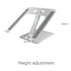 image 3 of Groov-e GVPC13SR Adjustable Laptop/Tablet Stand for Desk - Aluminium-Alloy