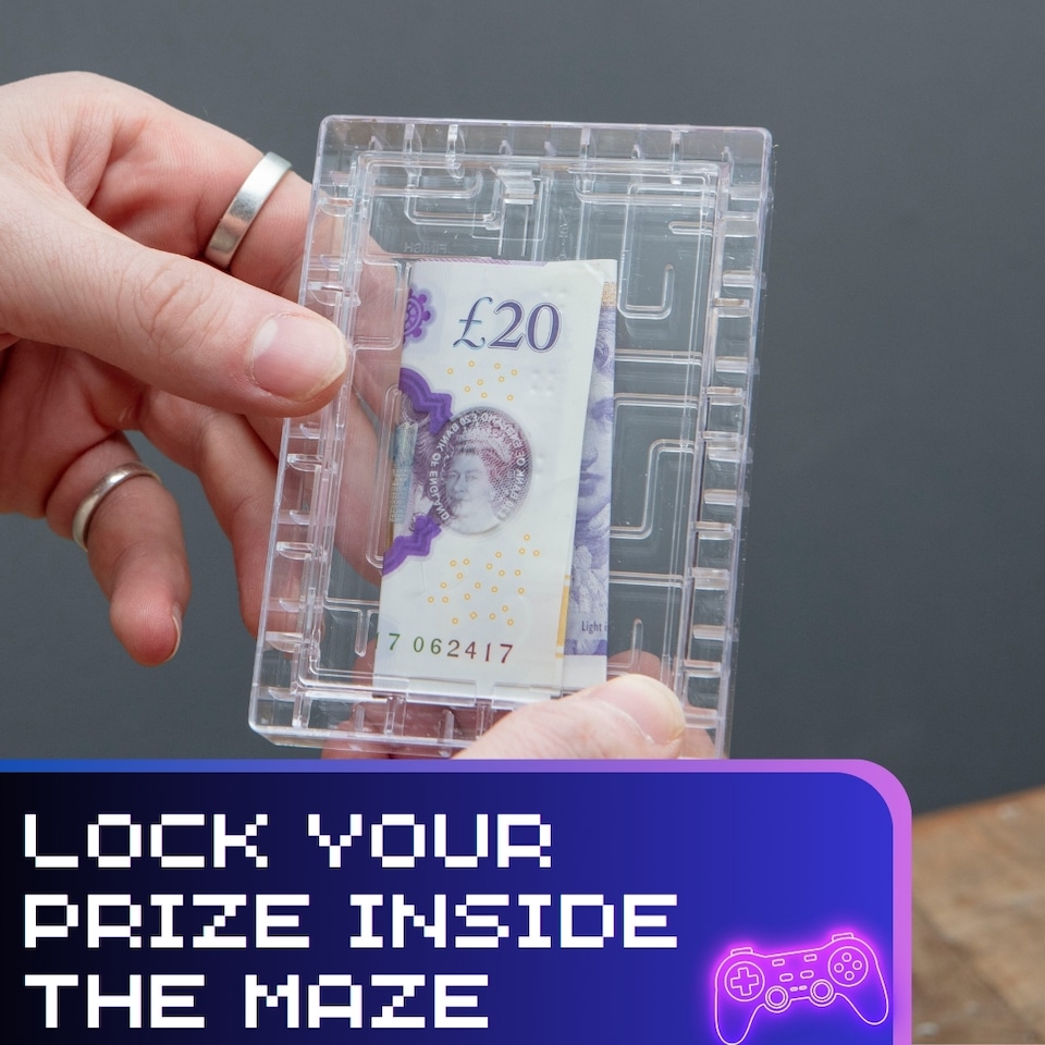 image 1 of Gaming Gift Card Maze, Money Puzzle Box for Teen Boys