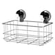 image 7 of Showerdrape Suctionloc Chrome Suction Wall Mounted Bottle Basket with Mounting Discs | Multi | 1