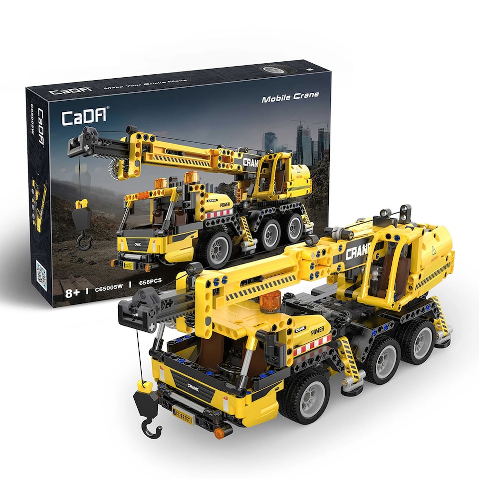 image 1 of Cada Mobile Crane Construction Toy 658 Piece C65005w