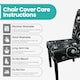 image 3 of High-Back Chair Covers, Universal Chair Protective Slipcover - Black