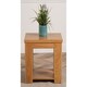 image 2 of Solid Oak Lamp Table for Living Room | Brown | Light Oak