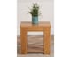 image 3 of Solid Oak Lamp Table for Living Room | Brown | Light Oak