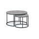 image 4 of Concrete Effect Nesting Coffee Table Grey