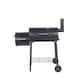 image 1 of Groundlevel Alabama Alfs Smoker BBQ Charcoal Grill Outdoor Garden Barbecue Offset Side Smoker Compartment
