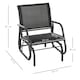 image 7 of Outsunny Outdoor Gliding Swing Chair Garden Seat w/ Mesh Seat Curved Back Steel