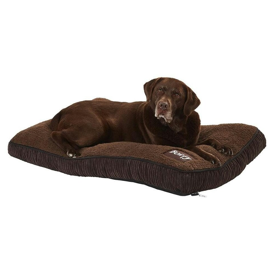 image 1 of Brown Dog Bed - Small To XL Sizes - Fleece - Bunty Snooze Brown | L