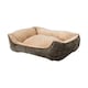 image 5 of Living and Home Linen Woven Pet Bed with Anti-Slip Bottom for Cats & Dogs | Brown | Coffee Brown | M