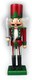 image 6 of 25cm Red Green Wooden Nutcrackers Soldiers King Drummer Christmas Ornament 4pcs Set