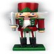 image 6 of 25cm Red & Green Wooden Nutcrackers - 4-Piece Set