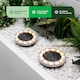 image 3 of Gardenwize 2-Pack Solar Deck Lights Bright White LED Outdoor Decking Pathway Lights
