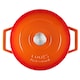 image 4 of Cooks Professional Casserole Dish 26cm – Ovenproof Pan with Lid | Orange | Orange