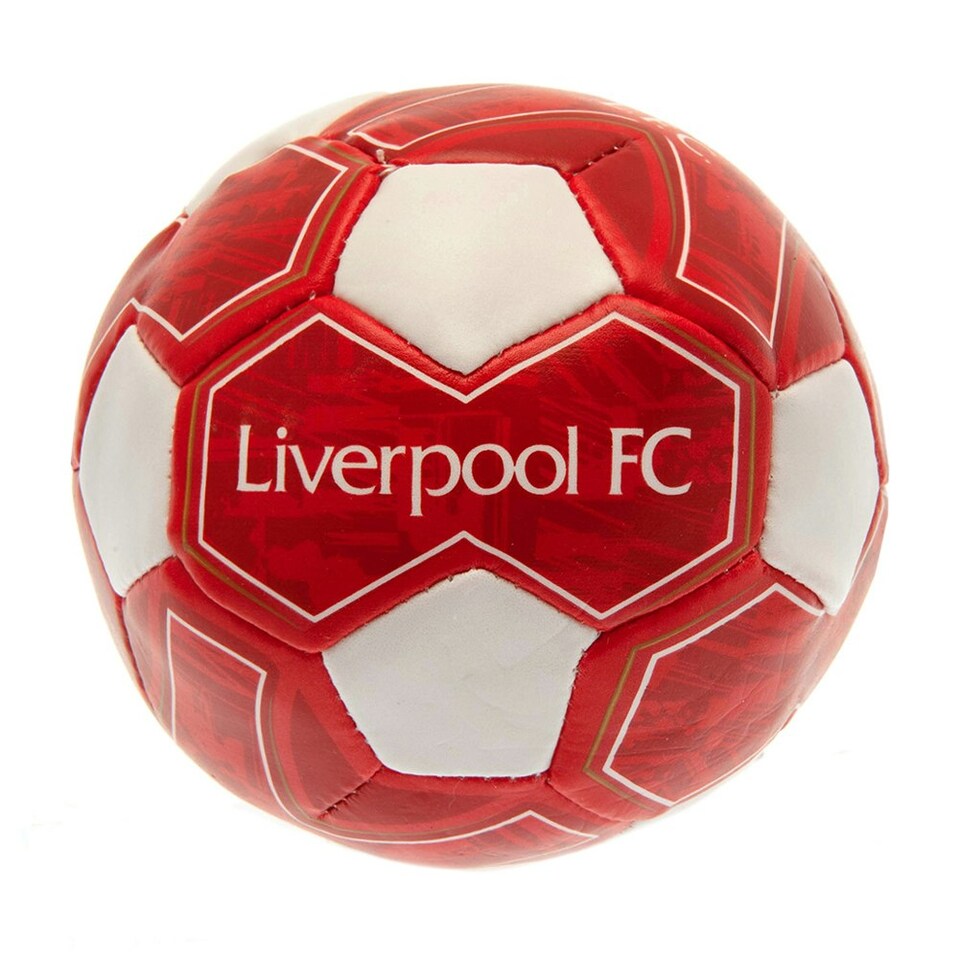 image 1 of Liverpool FC Crest Soft Mini Football - Red/White - One Size