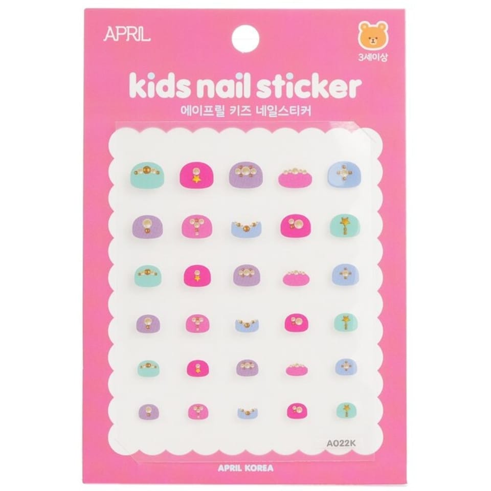 image 1 of April Kids Nail Sticker - # A022k - 1pack Multi