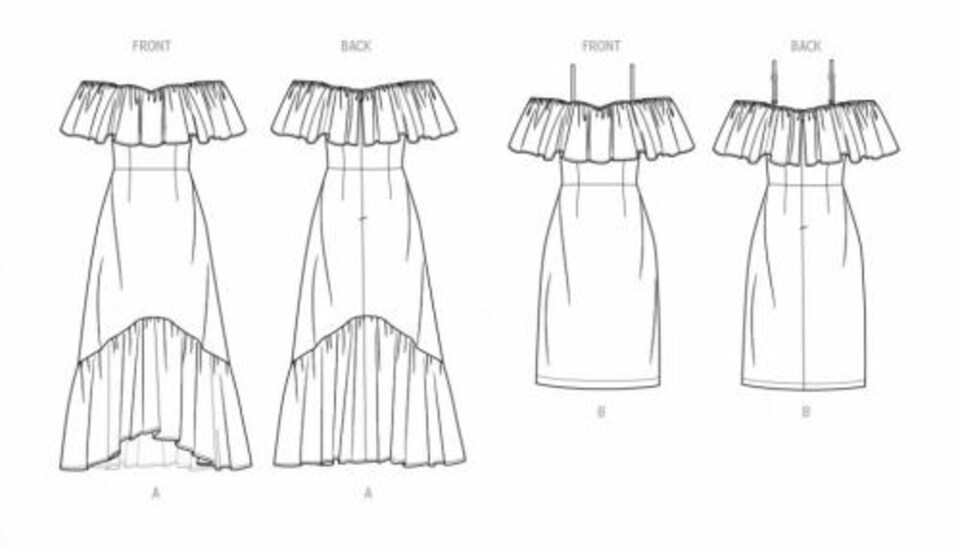 image 1 of Know Me 2067 Paper Sewing Pattern – Women’s Dress, Size U5 (16–18–20–22–24), Intermediate