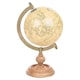image 1 of World Globe On Wood & Metal Stand Desk Vintage Style Educational | Multi | Peach 36cm