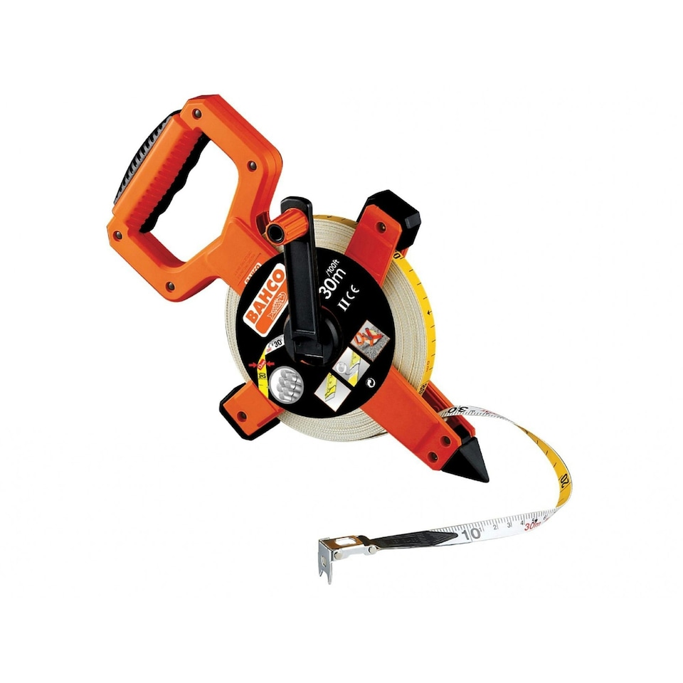 Bahco Lts Open Reel Fibreglass Tape - Multi Colour - 100m/330ft