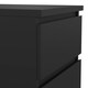 image 7 of Naia Narrow Chest of 5 Drawers in Black Matt