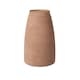 image 2 of Recycled Cloudy Frosted Glass Flower Vase - Earthy Brick - H26 x W17cm