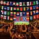 image 2 of 48 Flags Bunting 12m/39ft for World Cup Football Qualified Countries Double Sided Polyester Banner Sport Party Decorations