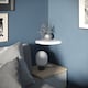 image 4 of Wooden Wall Mounted Floating Corner Shelf - Set of 3 | White | 3