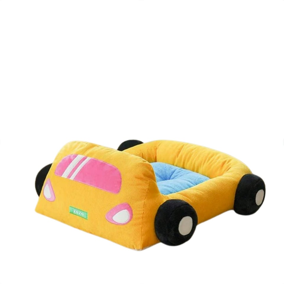 image 1 of ZEZE Sports Car Pet Bed Yellow | One Size