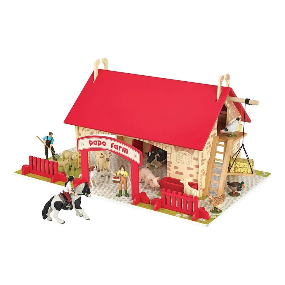 image 1 of PAPO Farmyard Friends My First Farm Toy Playset