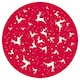 image 3 of Green & Red Reindeer Christmas Paper Cupcake Cases - Pack of 75