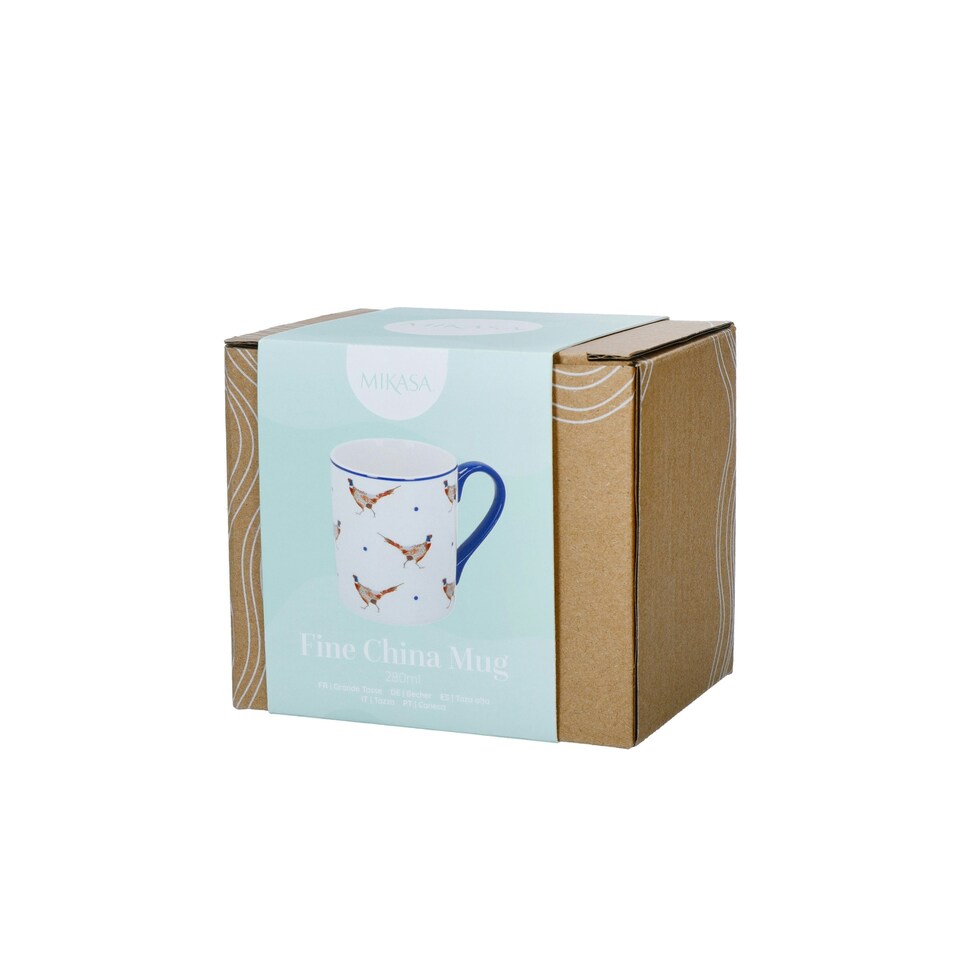 image 1 of Mikasa Pheasant Straight-Sided Porcelain Mug, 280ml | Multi