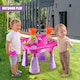 image 2 of The Magic Toy Shop Sand and Water Table 23-Piece Pink Kids Outdoor Play Set