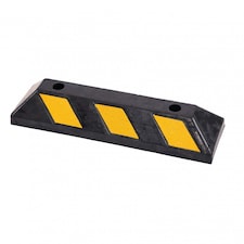 Oypla Heavy Duty Rubber Car Parking Garage Truck Wheel Stop Block Yellow