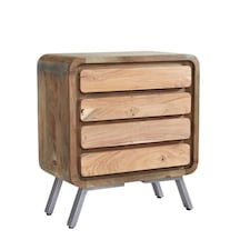 Aaron Metal and Wood 4 Drawer Chest