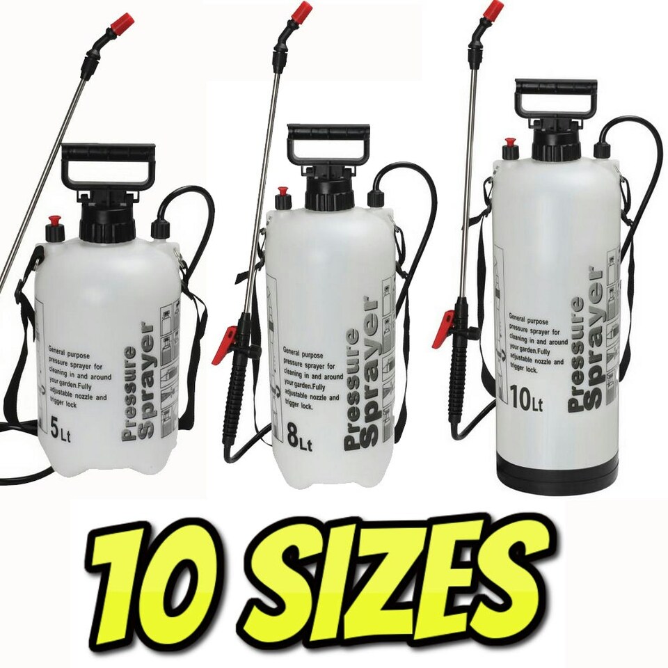 image 1 of Garden Pressure Sprayer Weed Spray Bottle Hand Pump Water Plant Chemical 1L