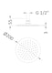 image 2 of Balterley Contemporary Bathroom Pride Slim Fixed Shower Head Round