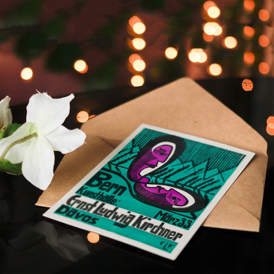 image 1 of Ernst Ludwig Kirchner Art Card Retrospective Exhibition Poster