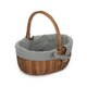 image 7 of Double Steamed Oval Shopping Basket with Lining Blue | Navy Blue | One Size