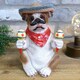 image 2 of Gifts Direct 2 U Mexican Bulldog Ornament | Brown
